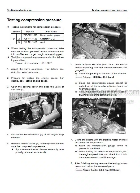 Photo 6 - Komatsu PC18MR-3 Shop Manual Hydraulic Excavator SEN04306-04 SN 20001-