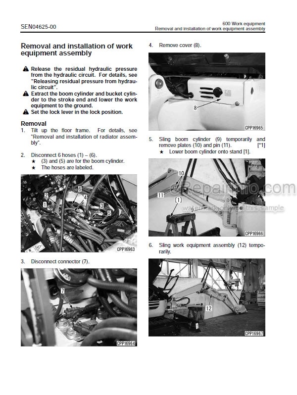 Photo 2 - Komatsu PC18MR-3 Shop Manual Hydraulic Excavator SEN04306-04 SN 20001-