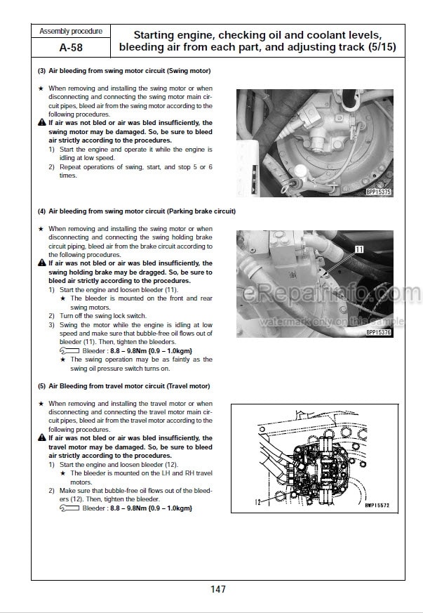 Photo 9 - Komatsu PC2000-8 Field Assembly Procedure Hydraulic Excavator GEN00060-10 SN 20001-
