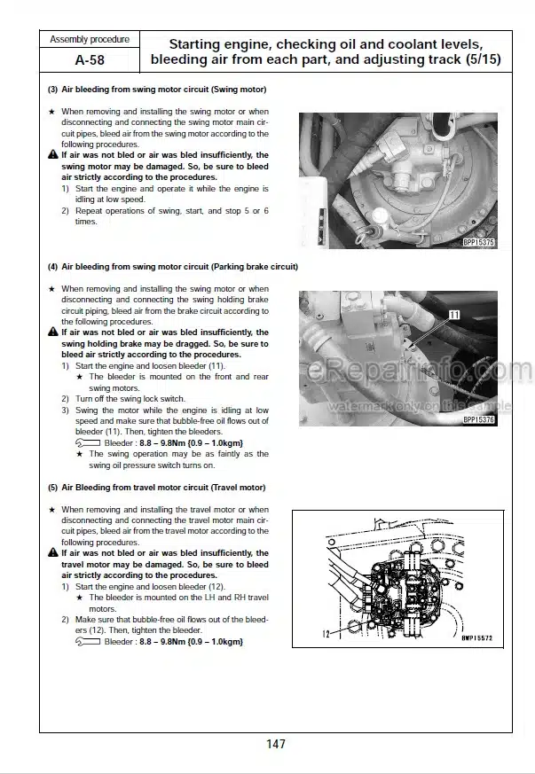Photo 6 - Komatsu PC1800-6 Field Assembly Procedure Hydraulic Excavator GEN00016-01 SN 10011 11002-
