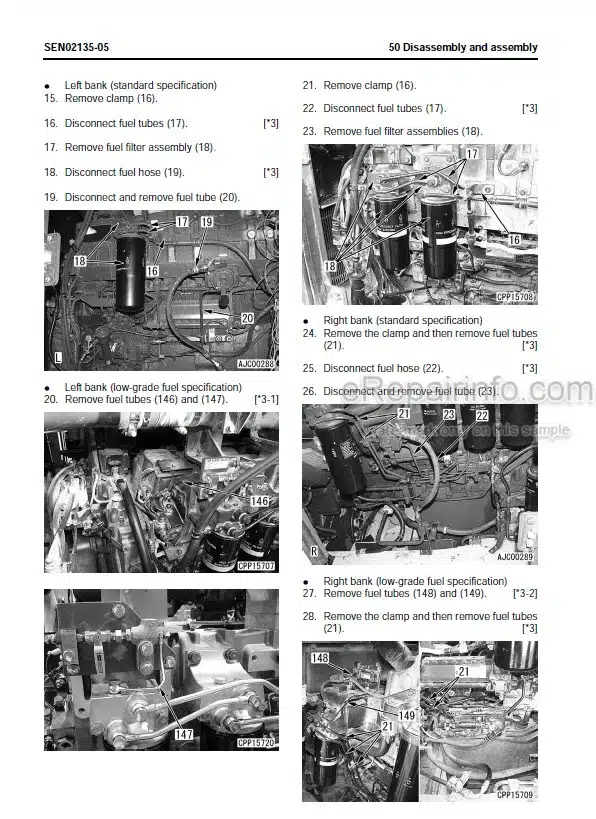 Photo 7 - Komatsu PC1800-6 Shop Manual Hydraulic Excavator SEBM027708 SN 10011 11002-