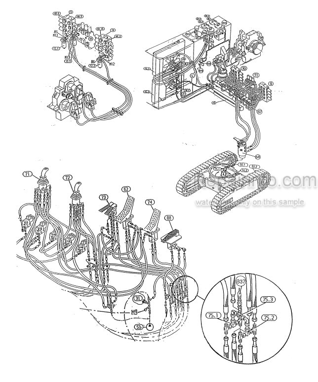 Photo 7 - Komatsu PC3000-1 Shop Manual Hydraulic Mining Shovel SMPC30006174 SN 6174