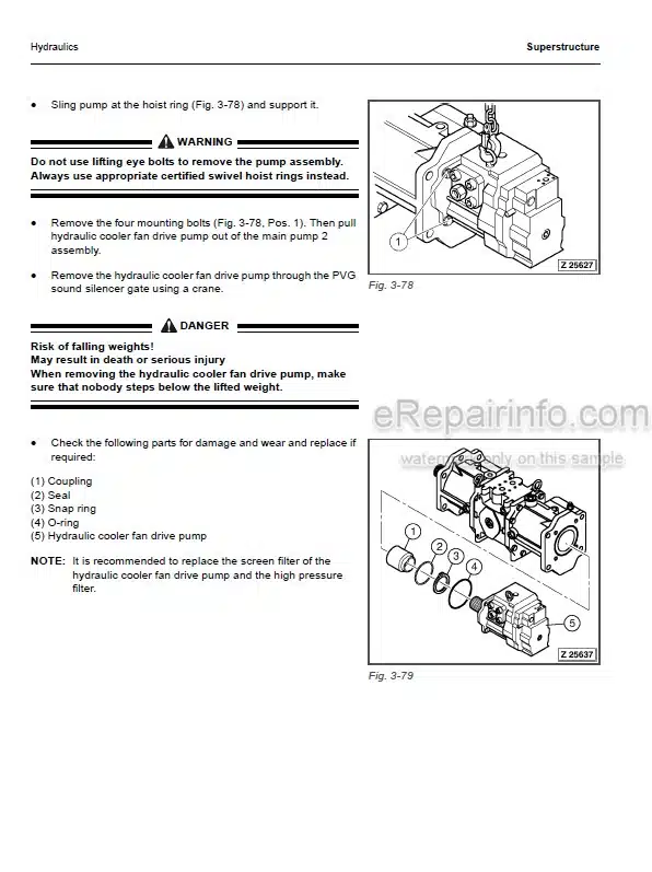 Photo 7 - Komatsu PC3000-1 Shop Manual Hydraulic Mining Excavator SMPC30006202 SN 6202