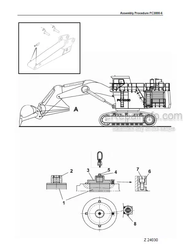 Photo 5 - Komatsu PC4000 General Assembly Procedure Hydraulic Mining Shovel