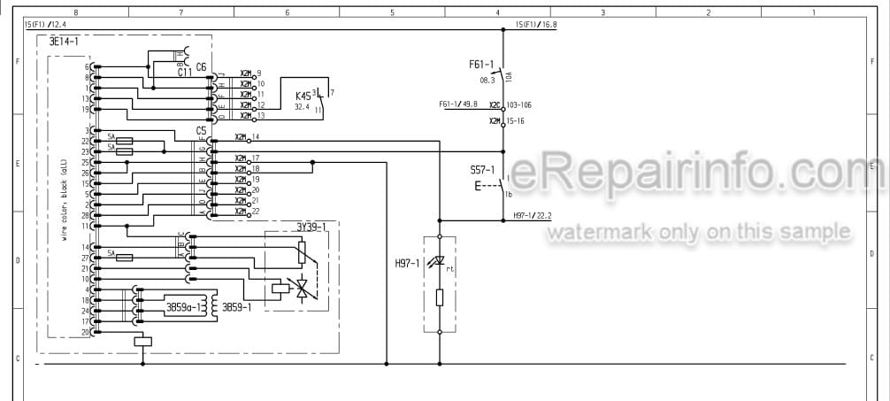 Photo 6 - Komatsu PC5500-6 Electrical And Hydraulic Diagrams For Hydraulic Shovel PC5500615025SM