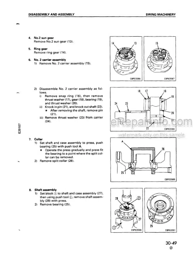 Photo 6 - Komatsu PC75R-2 Shop Manual Hydraulic Excavator WEBM002600 SN 22E5200001-