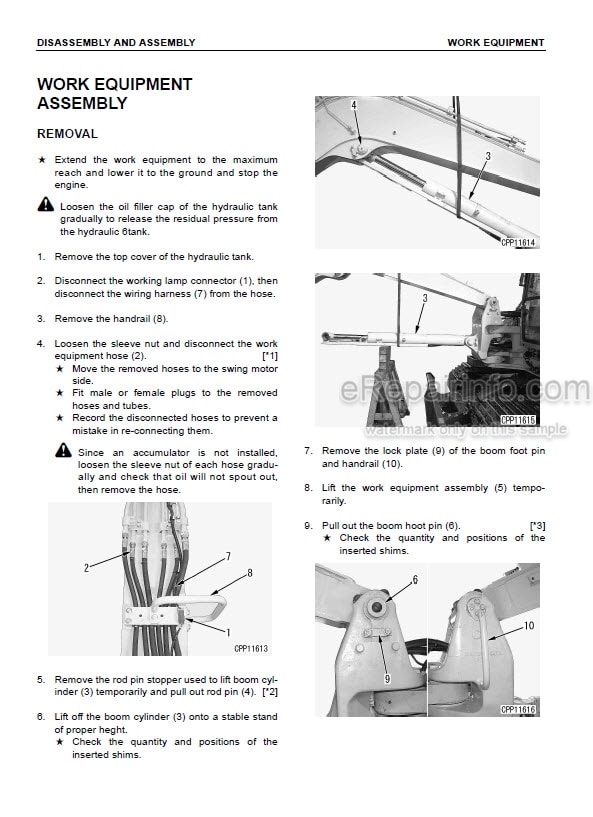 Photo 6 - Komatsu PC78US-8 Shop Manual Hydraulic Excavator SEN04543-10 SN 15001-