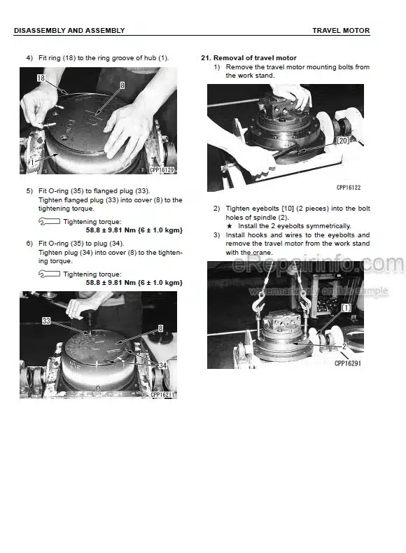Photo 6 - Komatsu PC80MR-3 Shop Manual Hydraulic Excavator WEBM008601 SN F00003-