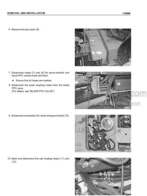 Photo 6 - Komatsu PC88MR-6 Shop Manual Hydraulic Excavator WEBM007200 SN F00003-