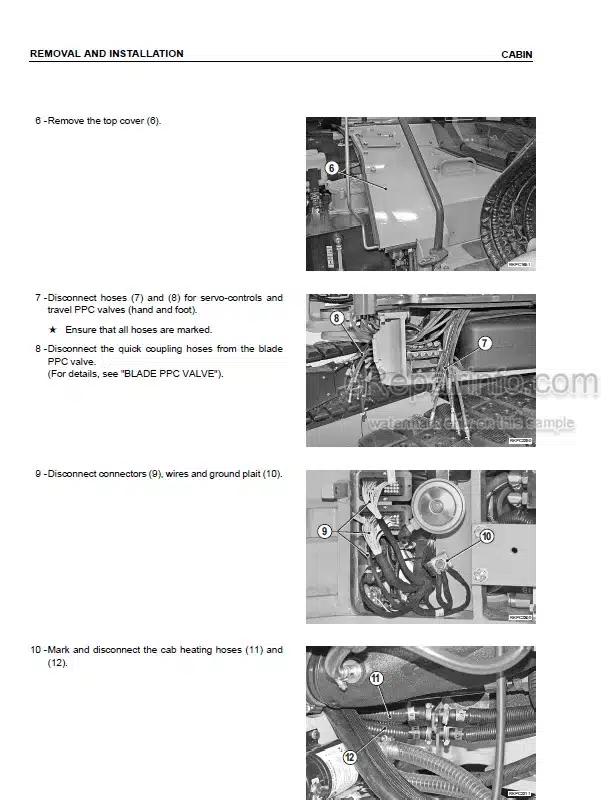 Photo 7 - Komatsu WA450-1 Shop Manual Wheel Loader SEBM001700 SN 20001-