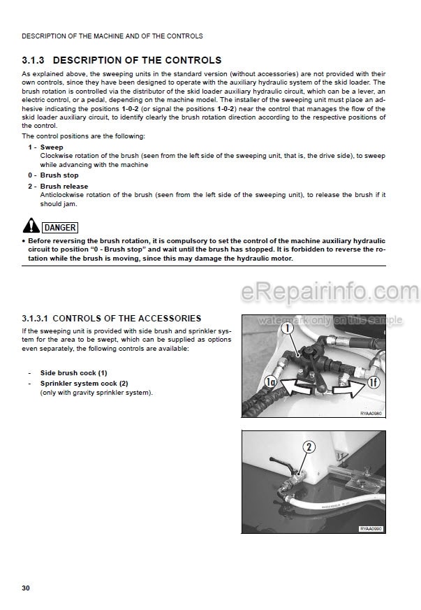 Photo 12 - Komatsu PS15 Operation And Maintenance Manual Sweeping Unit WEAM004200