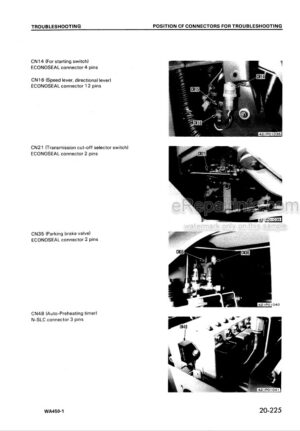 Photo 4 - Komatsu WA450-1 Shop Manual Wheel Loader SEBM001700 SN 20001-