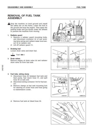Photo 6 - Komatsu WA450-6 WA480-6 Shop Manual Manual Wheel Loader CEBM018601
