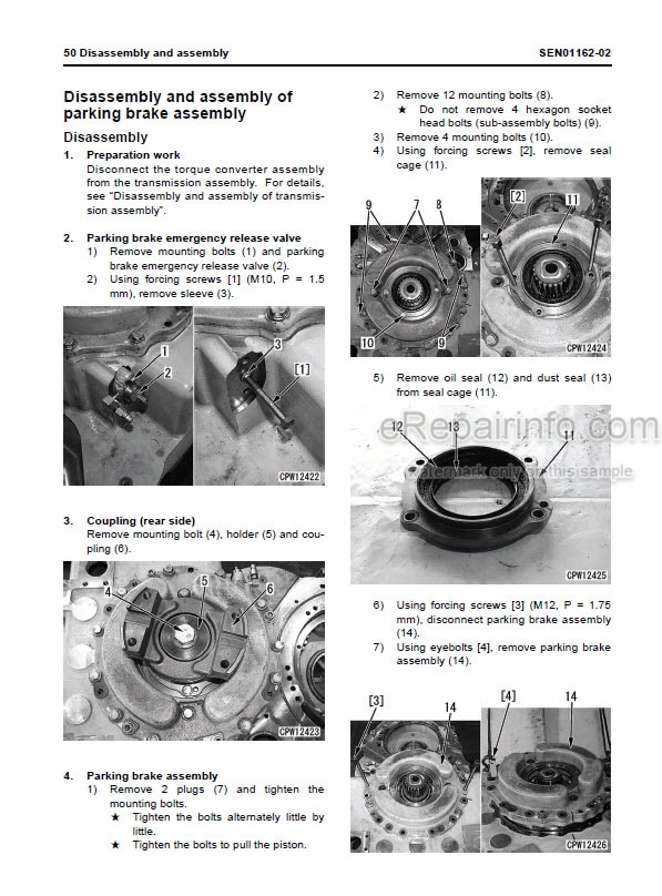 Photo 12 - Komatsu WA600-6 Shop Manual Wheel Loader SEN00235-14 SN 60001-