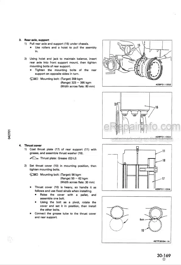 Photo 7 - Komatsu WA600-6R Shop Manual Wheel Loader SEN02211-08 SN65001-