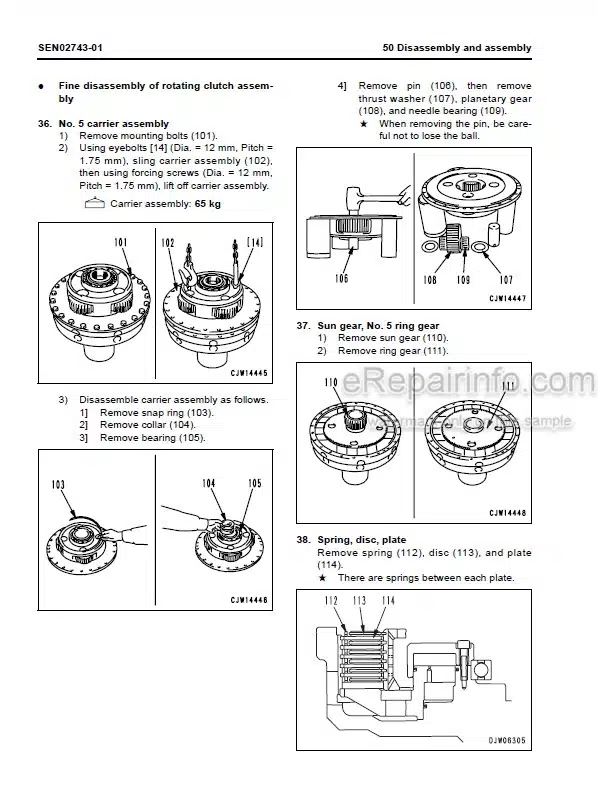 Photo 1 - Komatsu WA800-3E0 WA900-3E0 Shop Manual Wheel Loader SEN02034-09