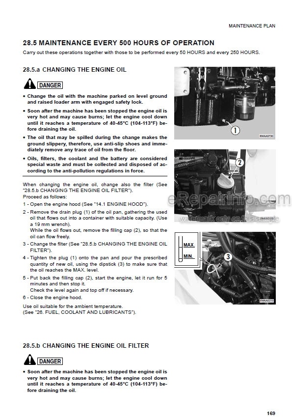 Photo 7 - Komatsu WB97S-5E0 Operation And Maintenance Manual Backhoe Loader WEAM011707 SN F31303-