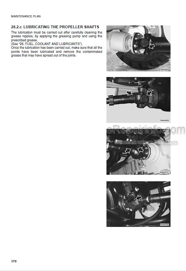 Photo 4 - Komatsu WB140PS-2 WB150PS-2 Operation And Maintenance Manual Backhoe Loader WEAM002201 SN F50001-