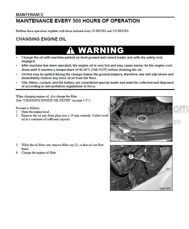 Photo 3 - Komatsu WB142-5 Operation And Maintenance Manual Backhoe Loader CEAM018502 SN A13001-
