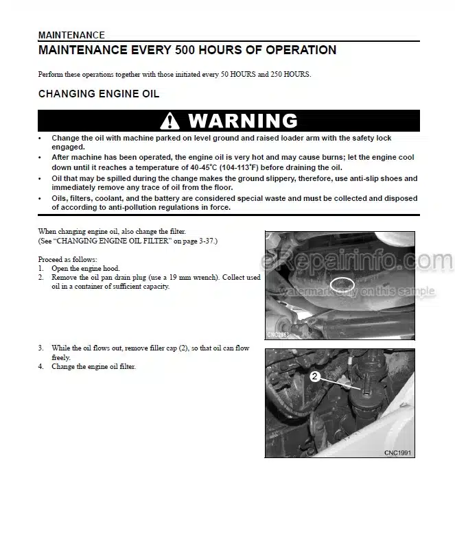 Photo 12 - Komatsu WB142-5 Operation And Maintenance Manual Backhoe Loader CEAM018502 SN A13001-