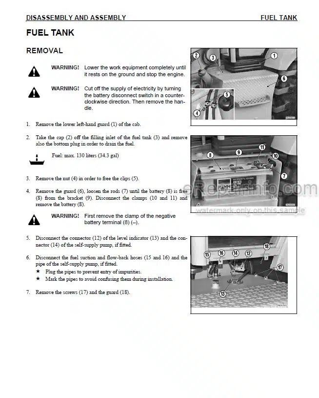 Photo 6 - Komatsu WB156-5 Shop Manual Backhoe Loader CEBM016602 SN A63001-