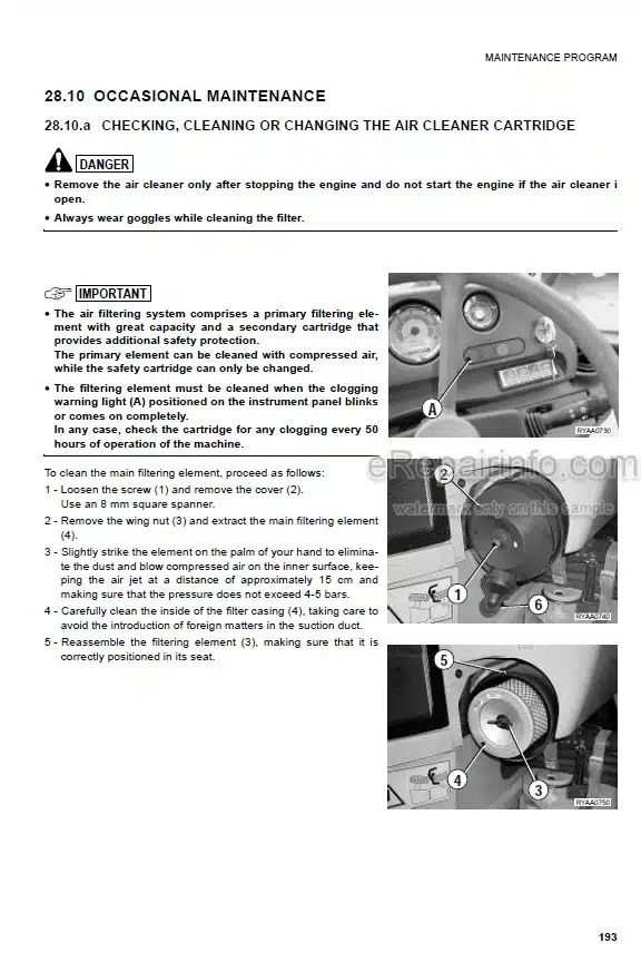 Photo 10 - Komatsu WB70A-1 Operation And Maintenance Manual Backhoe Loader WEAM005801 SN F10950-