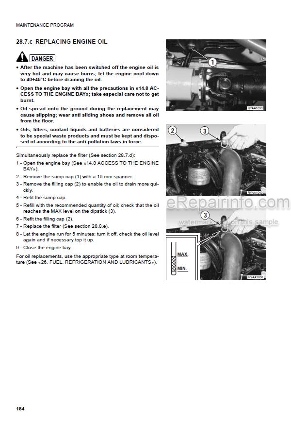 Photo 10 - Komatsu WB70A-1 Operation And Maintenance Manual Backhoe Loader WEAM005802 SN F11021-