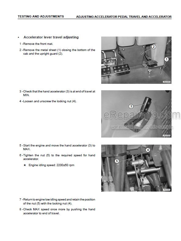 Photo 7 - Komatsu WB91R-5 Shop Manual Backhoe Loader WEBM007600 SN F00003-
