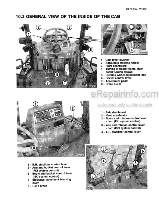 Photo 3 - Komatsu WB95R-1 WB97R-1 Operation And Maintenance Manual Backhoe Loader WEAMWB9500 SN8905439-