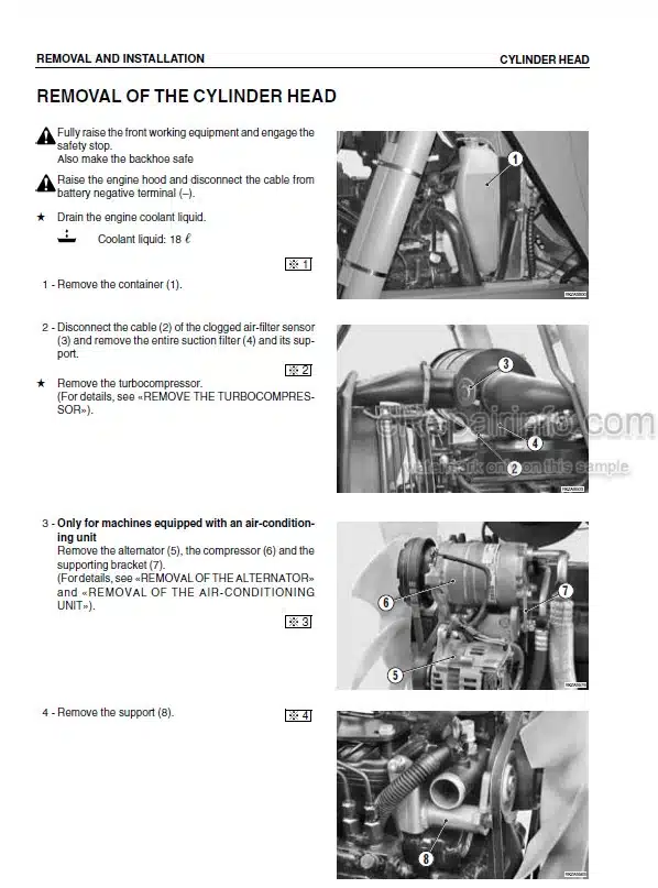 Photo 7 - Komatsu WB93S-5E0 Shop Manual Backhoe Loader WEBM008302 SN F20466-