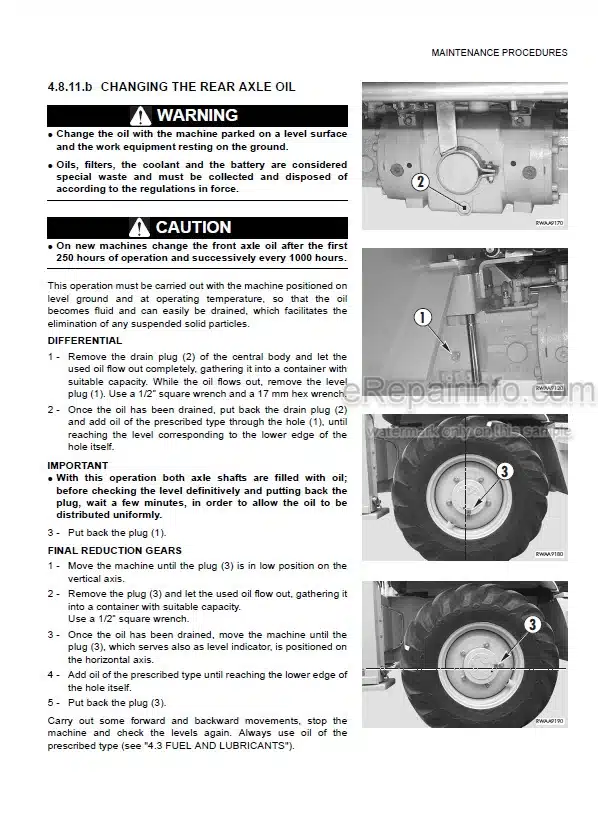 Photo 6 - Komatsu WB97S-5E0 Operation And Maintenance Manual Backhoe Loader WEAM011707 SN F31303-