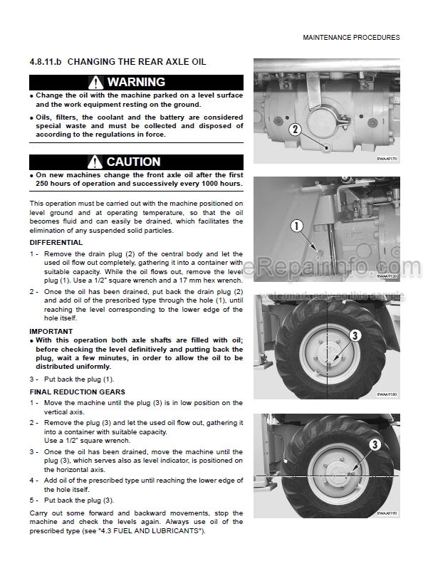 Photo 7 - Komatsu WB97S-5E0 Operation And Maintenance Manual Backhoe Loader WEAM011704 SN F31204-