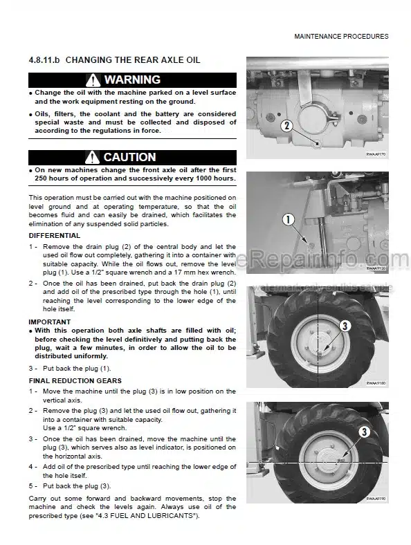 Photo 4 - Komatsu WB97S-5E0 Operation And Maintenance Manual Backhoe Loader WEAM011707 SN F31303-