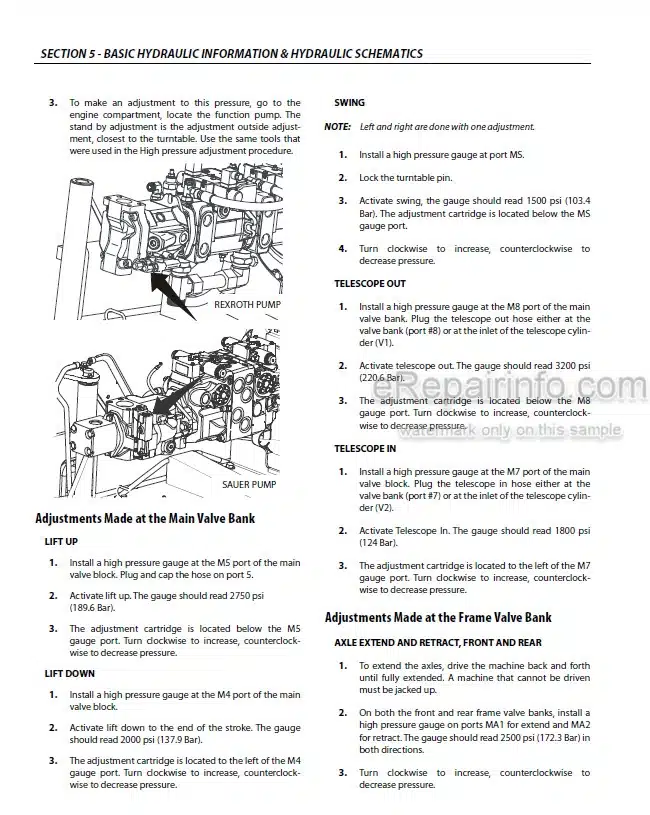 Photo 6 - JLG 1500SJ PVC 2001 Service And Maintenance Manual Boom Lift 31215064