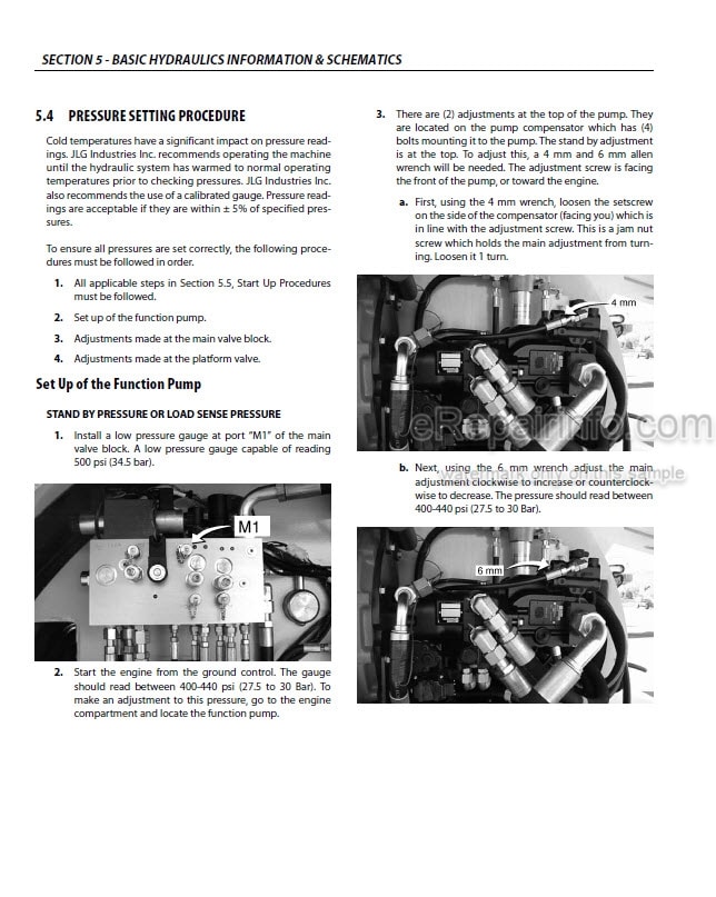 Photo 1 - JLG 680S Service And Maintenance Manual Boom Lift 3121679 SN 0300189341-