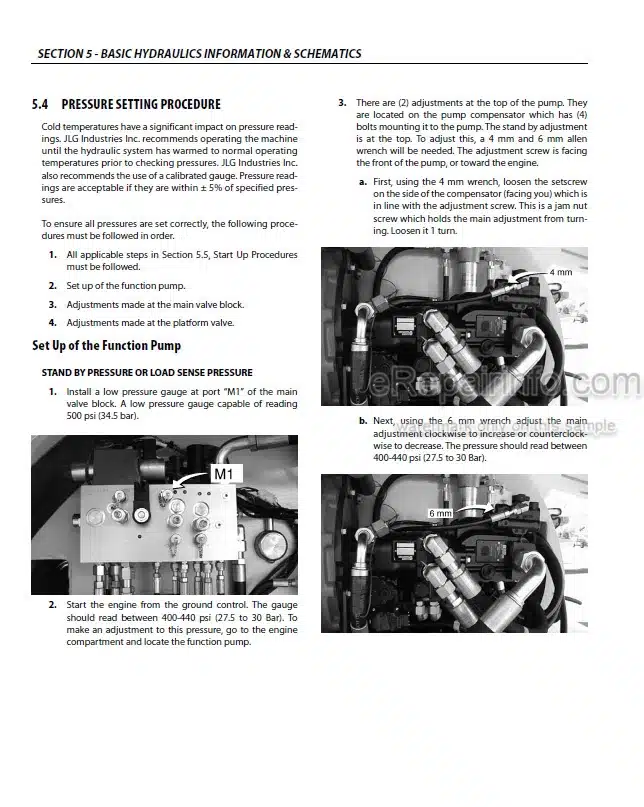 Photo 5 - JLG 680S Service And Maintenance Manual Boom Lift 3121679 SN 0300189341-