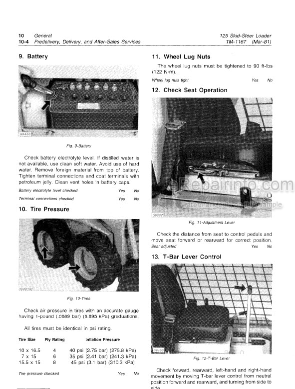 Photo 5 - John Deere 1550 1650 Technical Manual Backhoe TM1245