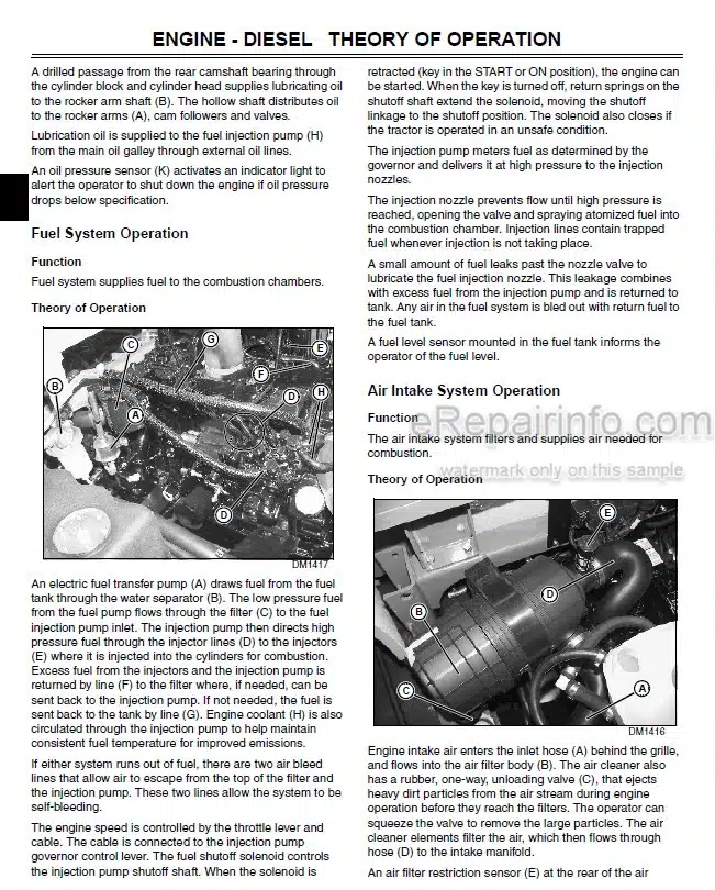 Photo 3 - John Deere 1905 Technical Manual Large Area Reel Mower TM2200