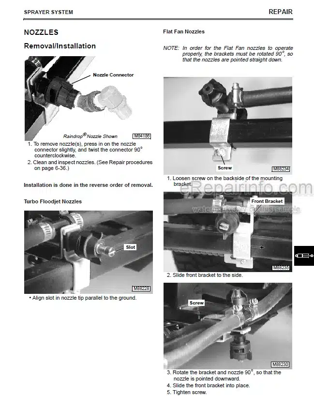 Photo 5 - John Deere 200 Technical Manual Sprayer Attachment TM1729