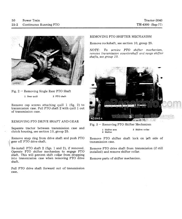 Photo 6 - John Deere 2150 2255 Diagnostic and Repair Technical Manual Tractor TM4401
