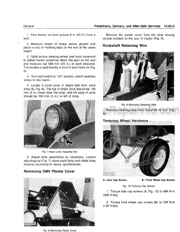 Photo 8 - John Deere 2440 2640 Technical Manual Tractor TM1219
