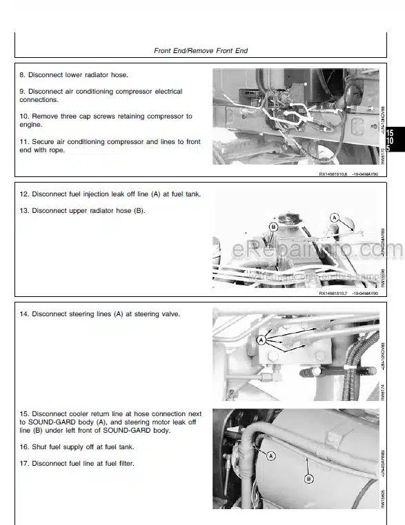 Photo 6 - John Deere 4100 Technical Manual Compact Utility Tractor TM1630