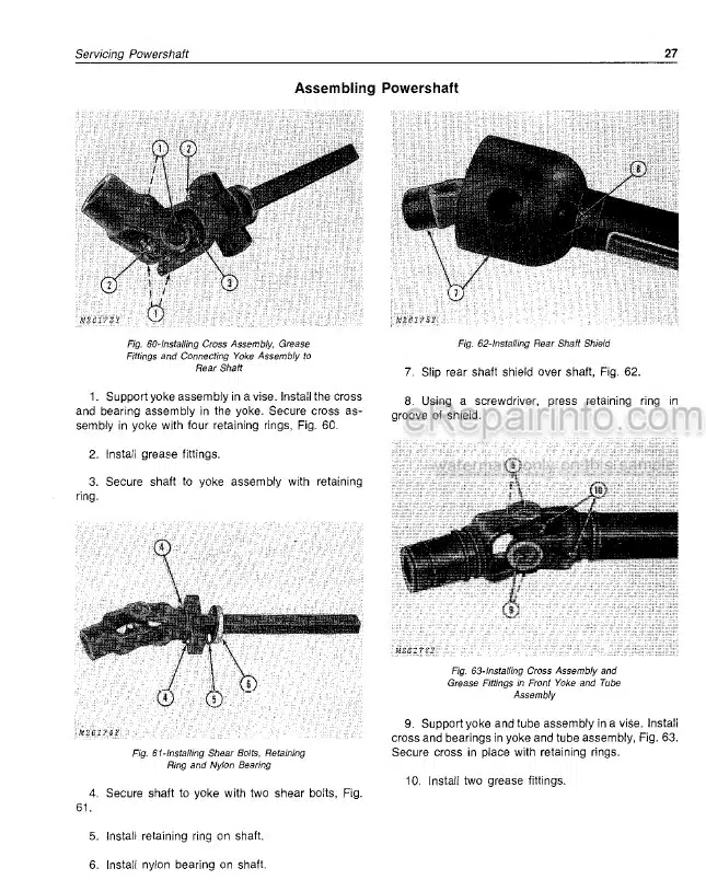 Photo 5 - John Deere 42 Technical Manual Bale Ejector TM1584