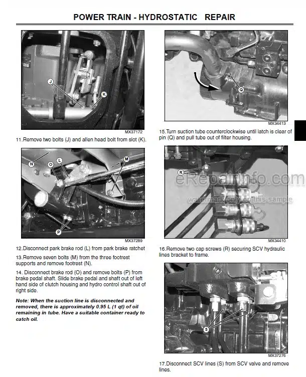Photo 10 - John Deere 4105 Technical Repair Manual Compact Utility Tractor TM102419