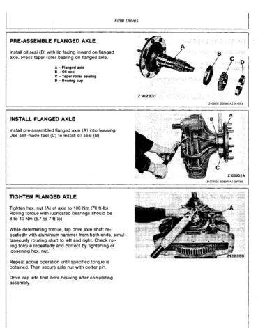 Photo 6 - John Deere 4435 4435 Hydro Repair Technical Manual Combine TM4464