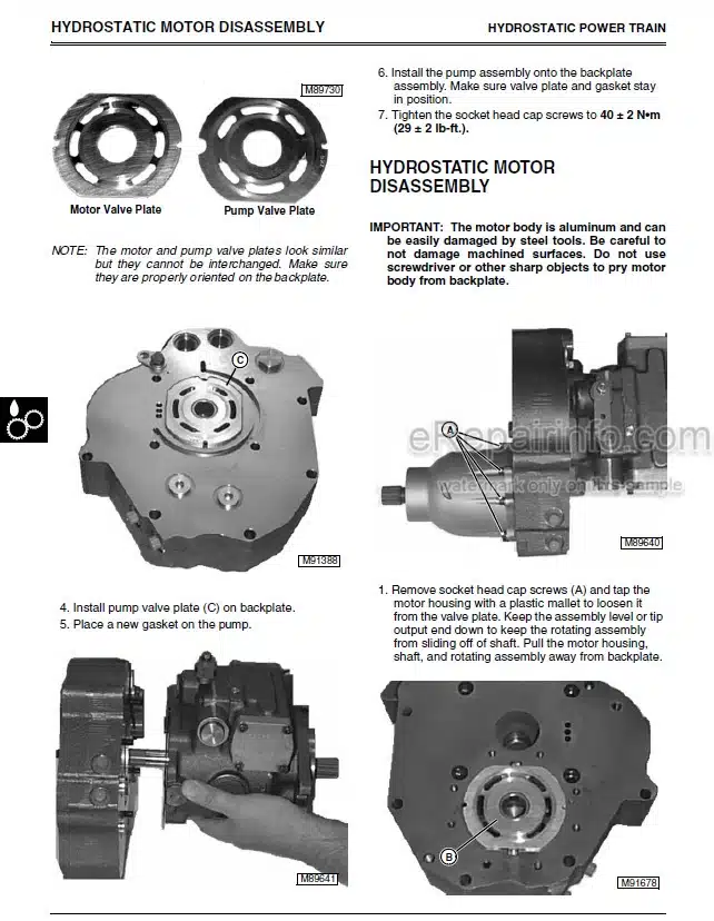 Photo 1 - John Deere 4500 4600 4700 Technical Repair Manual Compact Utility Tractor TM1679