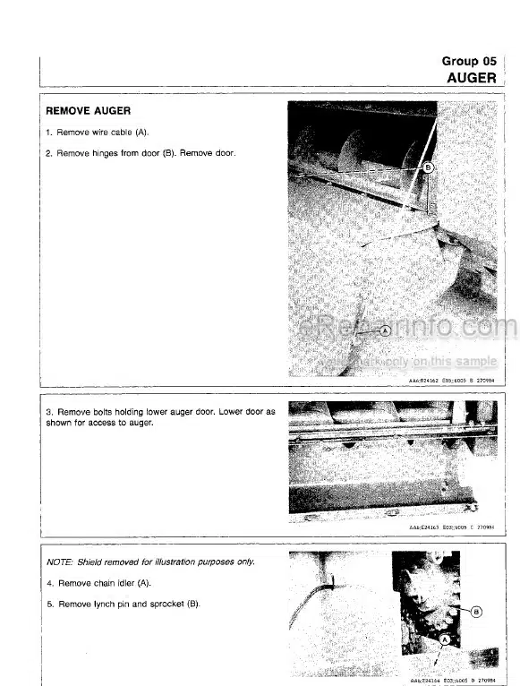 Photo 6 - John Deere 5200 5400 Technical Manual Self Propelled Forage Harvester TM1066