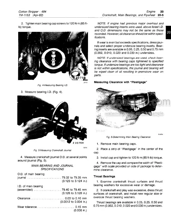 Photo 6 - John Deere 499 Technical Manual Cotton Picker TM1069