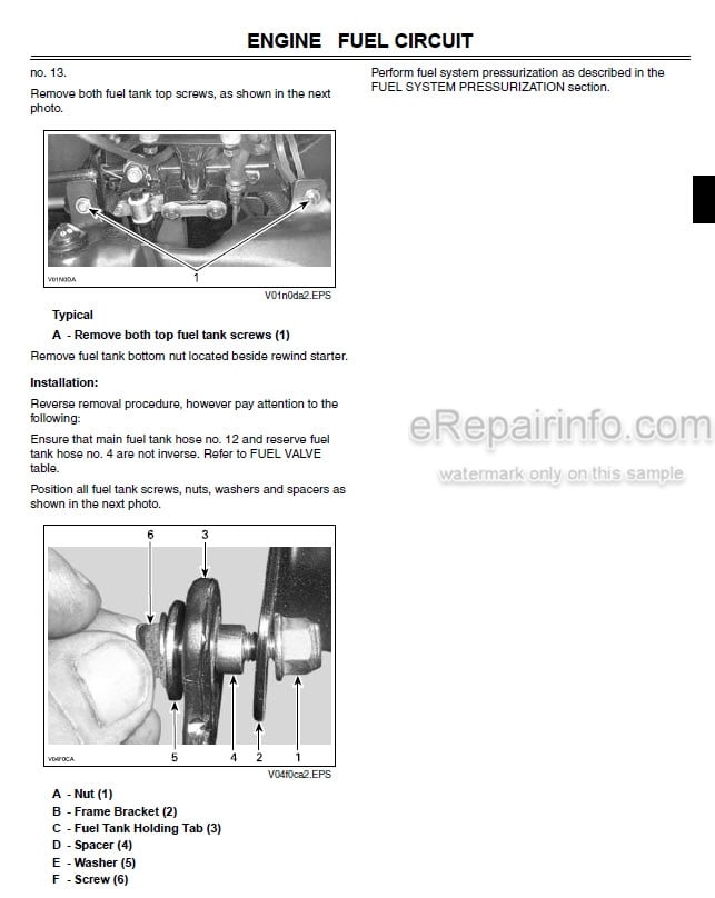 Photo 5 - John Deere 500 500EX 500EXT Technical Repair Manual Buck Utility ATV TM2153