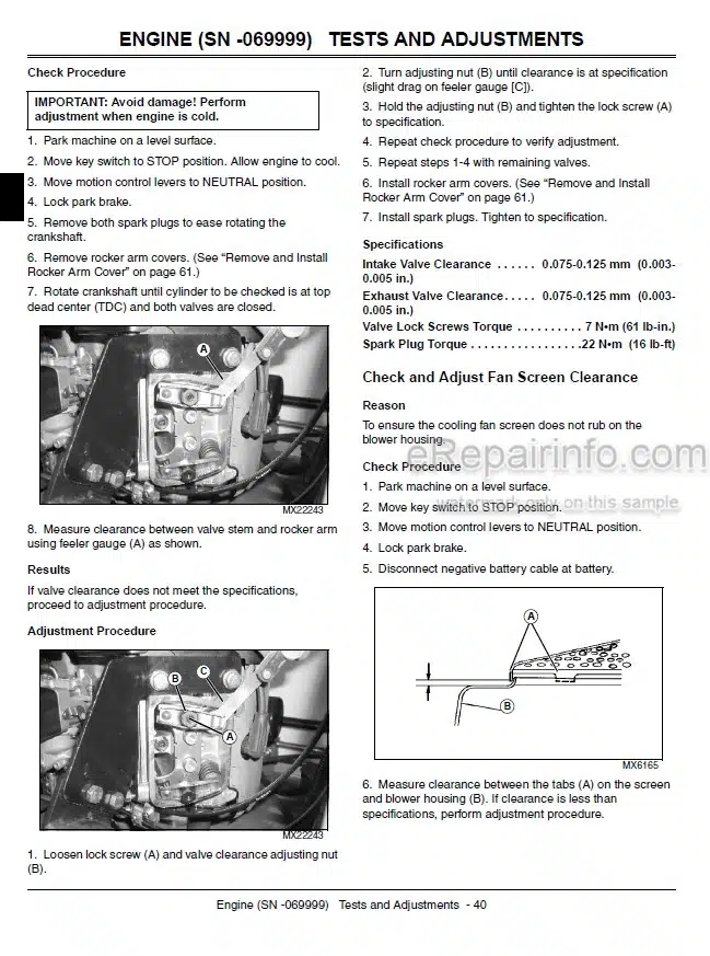 Photo 6 - John Deere 717A 727A Technical Repair Manual Mini Frame Z-Trak Mower TM2139 SN 030001-